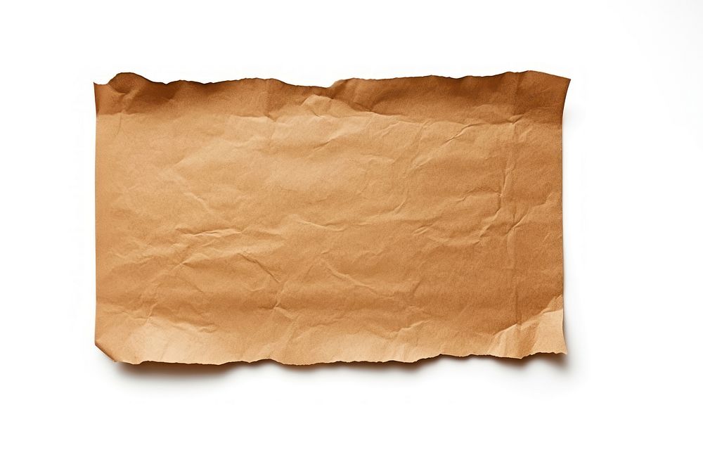 Ripped brown paper backgrounds white background simplicity.
