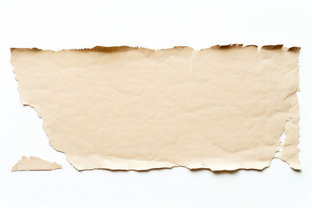 Ripped paper adhesive strip backgrounds rough white background.