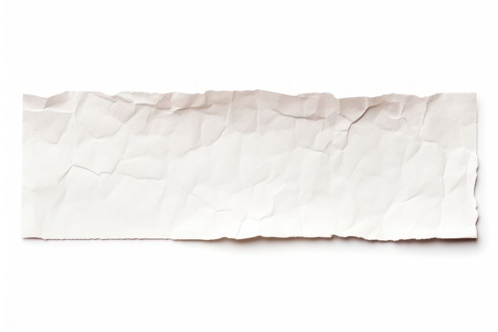 Ripped paper adhesive strip backgrounds rough white.