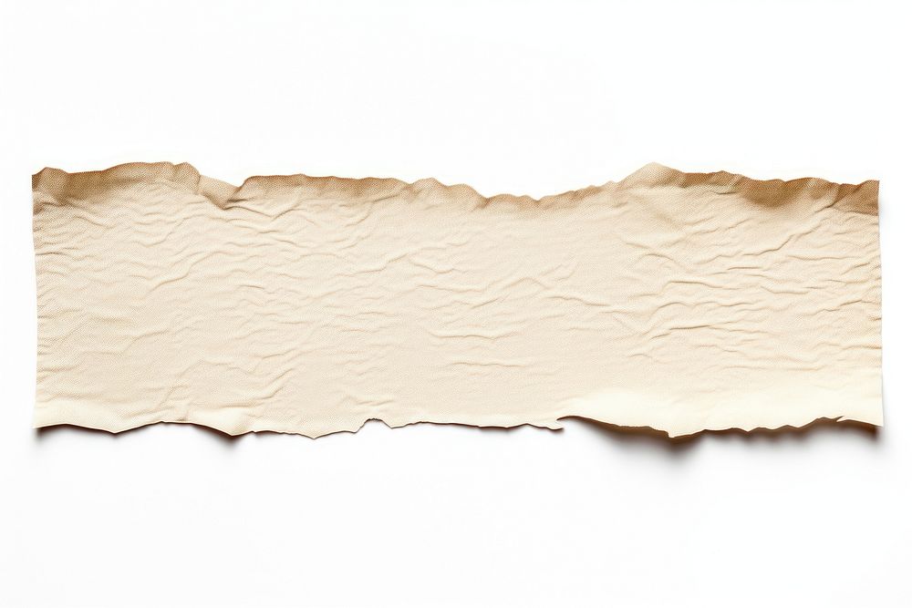 Ripped paper adhesive strip backgrounds rough white background.