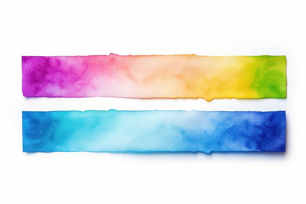 Vibrant watercolors adhesive strip backgrounds purple white background.