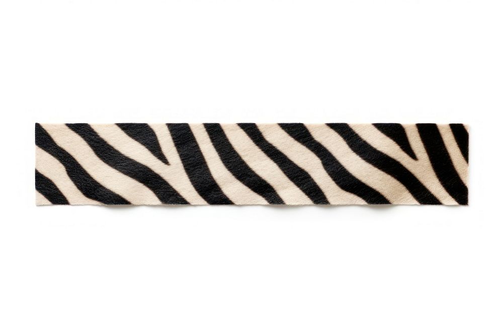 Zebra pattern adhesive strip white background accessories panoramic.