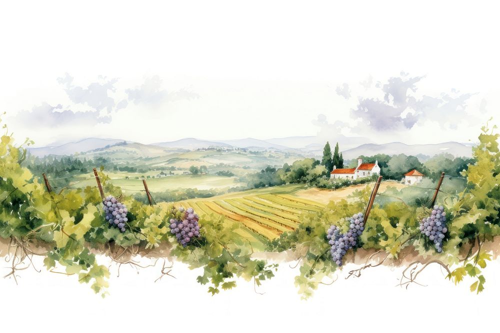 Vineyard countryside landscape outdoors.
