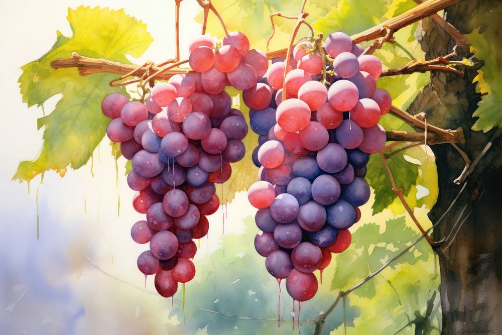 Vineyard grapes outdoors nature.