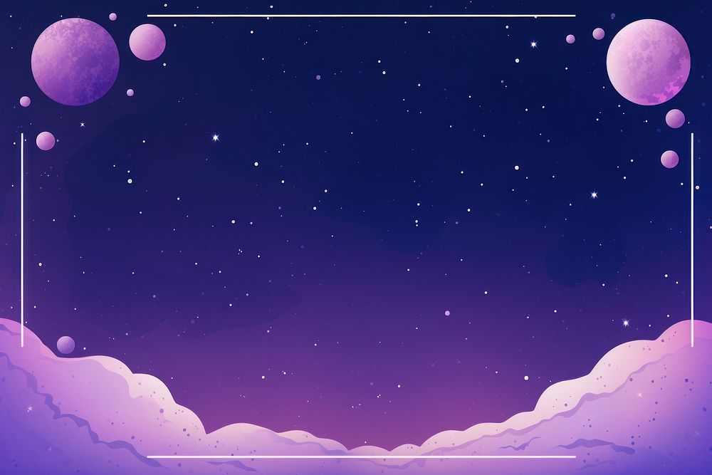 Astronomy frame purple backgrounds nature.