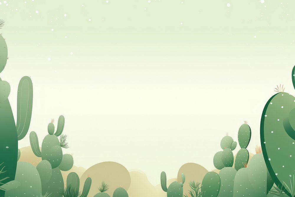 Cactus solid curve frame green backgrounds outdoors.