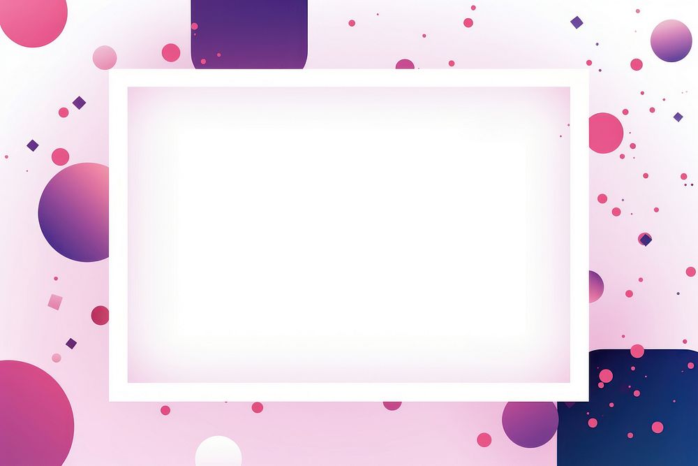 Geometric shape frame backgrounds purple pink.