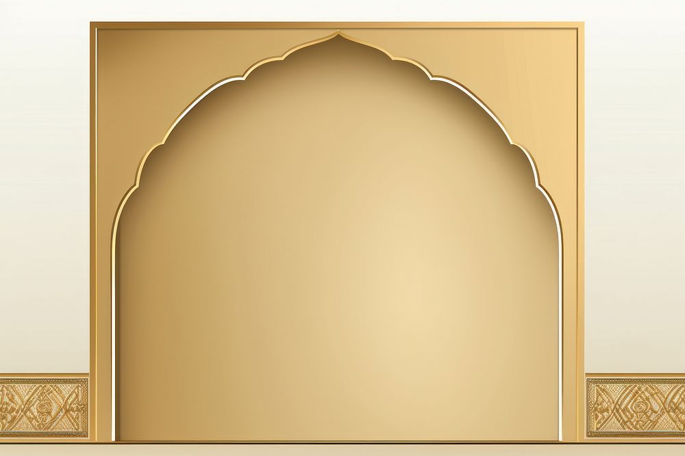 Islamic frame architecture gold spirituality.