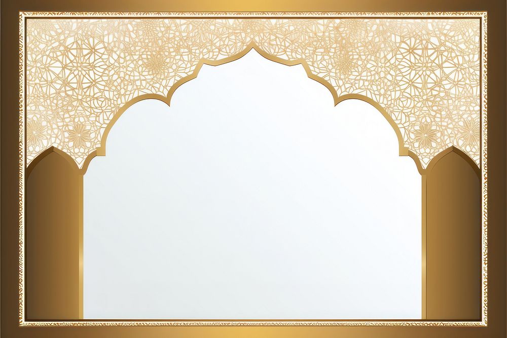 Islamic frame architecture backgrounds gold.