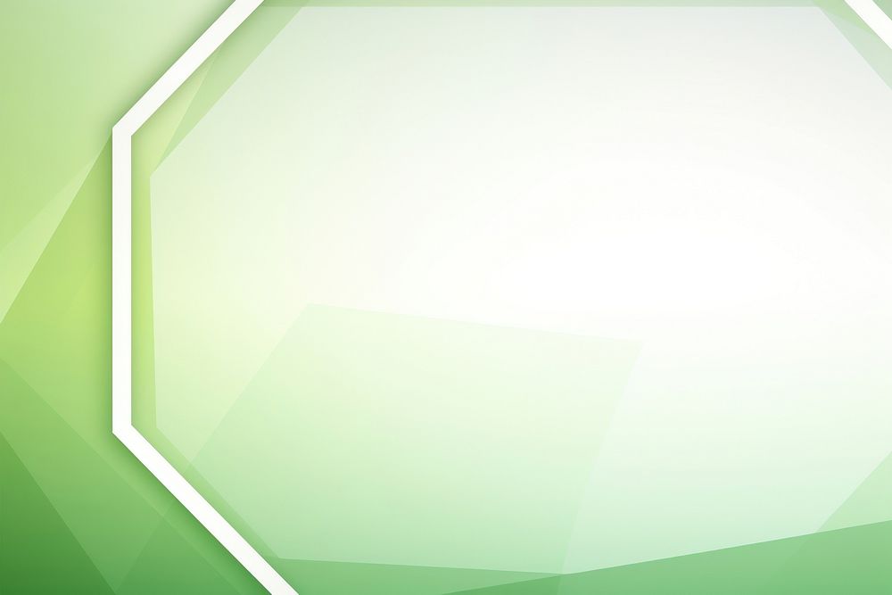 Polygon shape frame green backgrounds abstract.