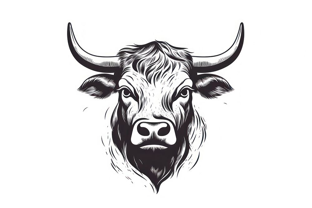 Cattle logo cattle livestock buffalo.