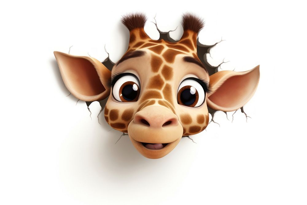 Giraffe animal cartoon mammal.