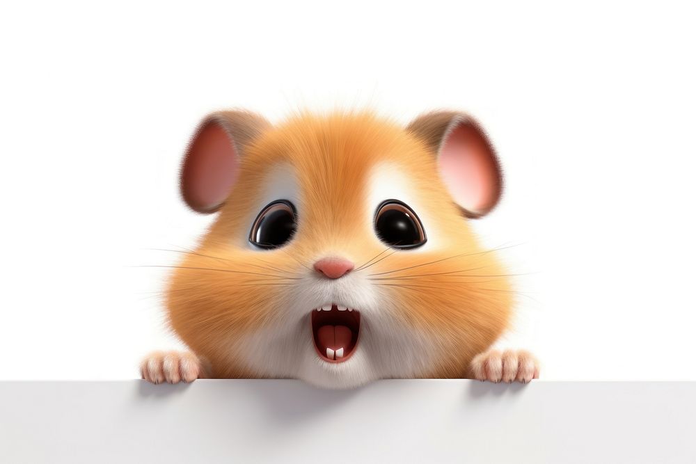 Hamster animal cartoon rodent.