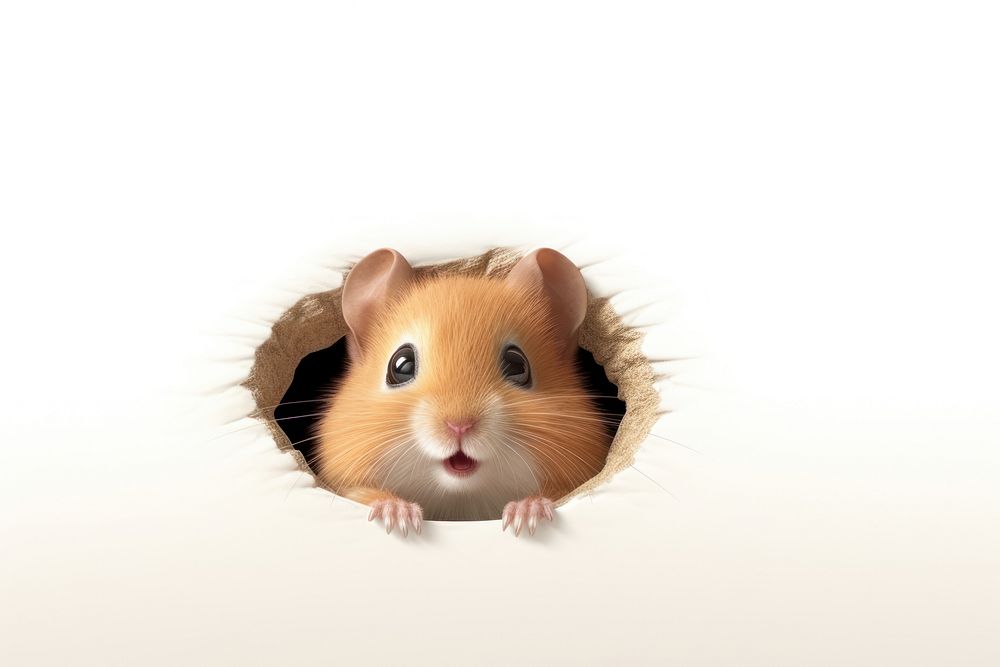 Hamster animal cartoon rodent.