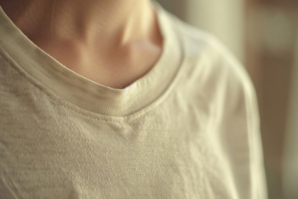 Close up of minimal shirt midsection outerwear portrait.