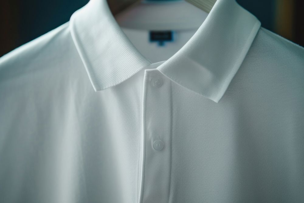 Close up of minimal shirt clothing coathanger outerwear.