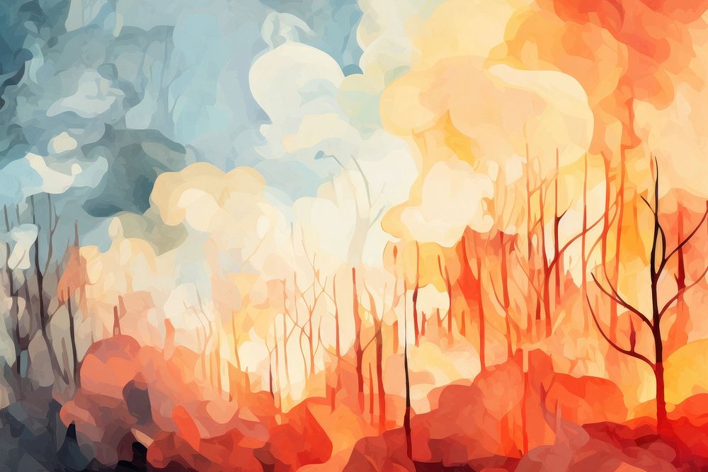 Wildfire forest fire burning down a town backgrounds wildfire abstract.
