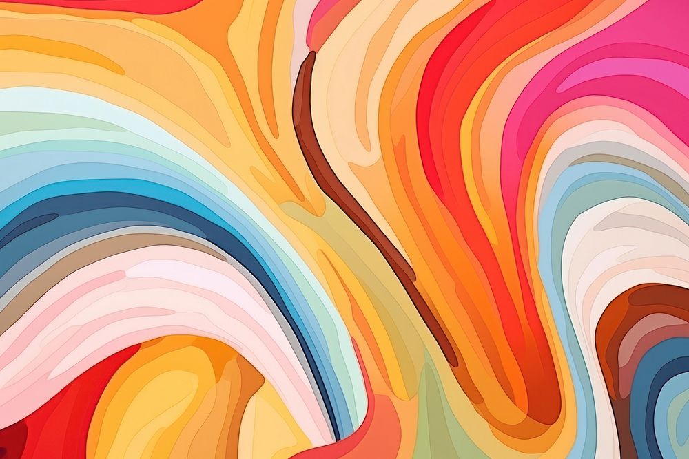 Colorful Mushroom backgrounds abstract painting.