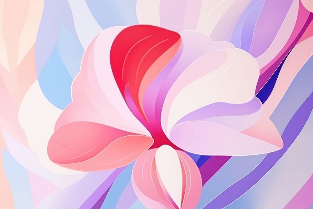 Geometric Orchid backgrounds abstract pattern.