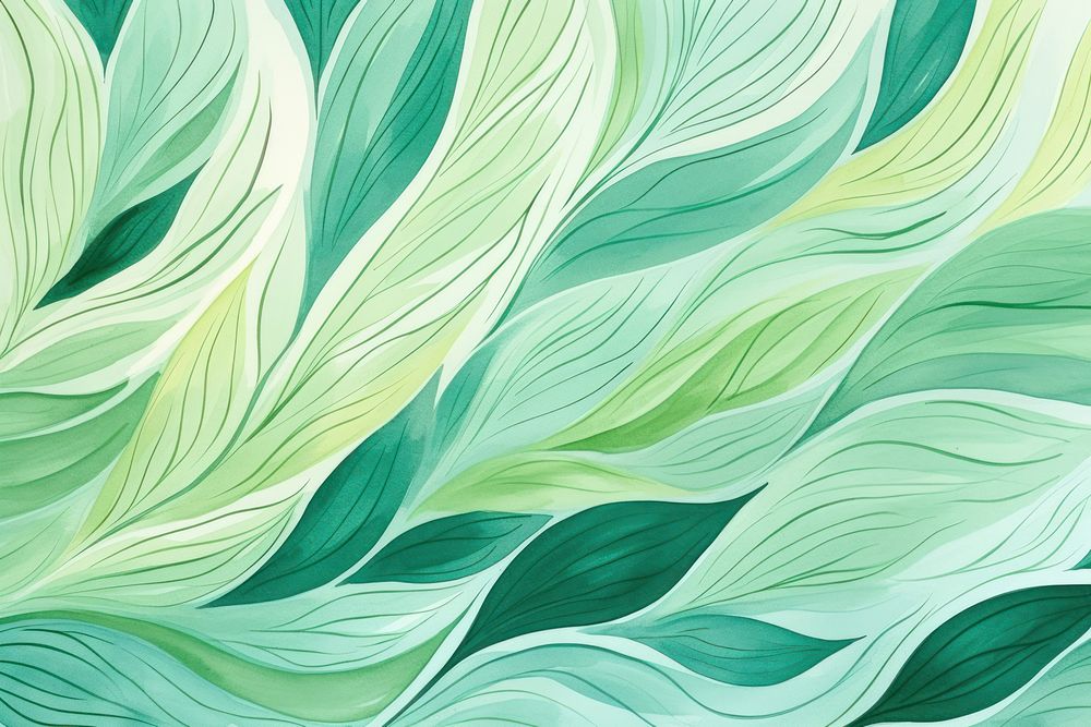 Minimal Green leaves green backgrounds abstract.