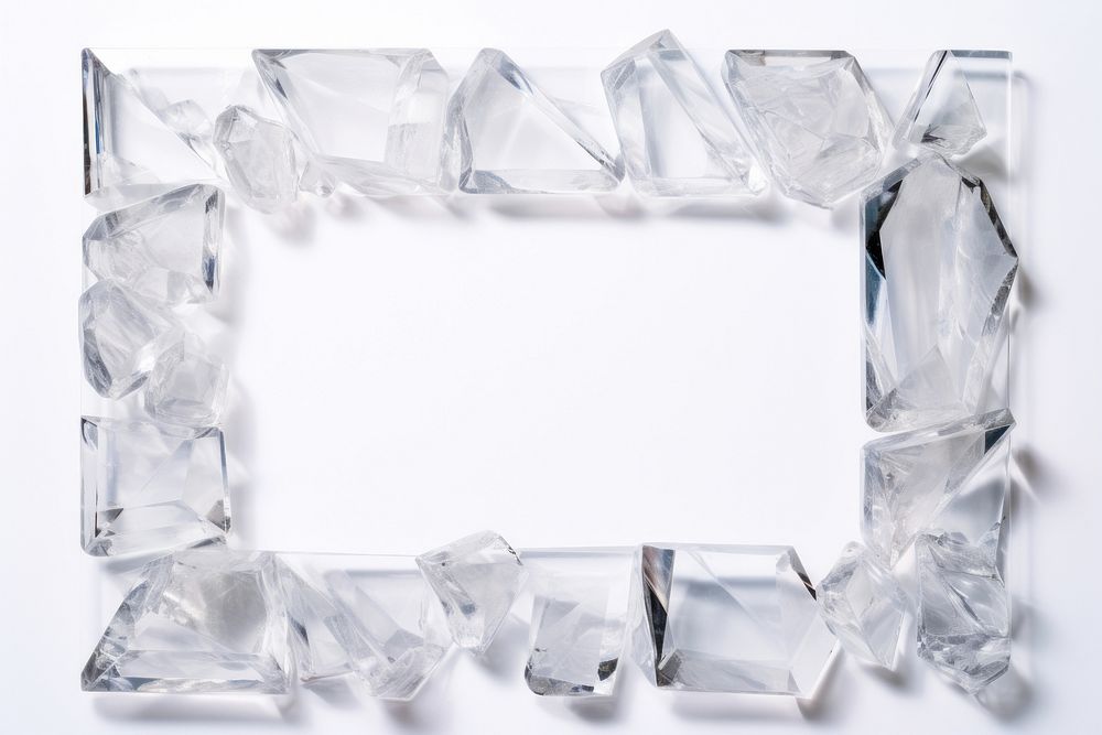 Vintage crystal quartz frame backgrounds rectangle mineral.