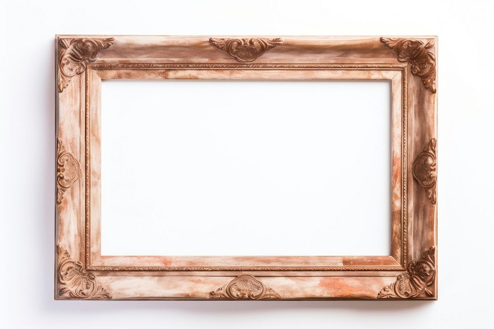 Vintage earth tone frame backgrounds rectangle white background.