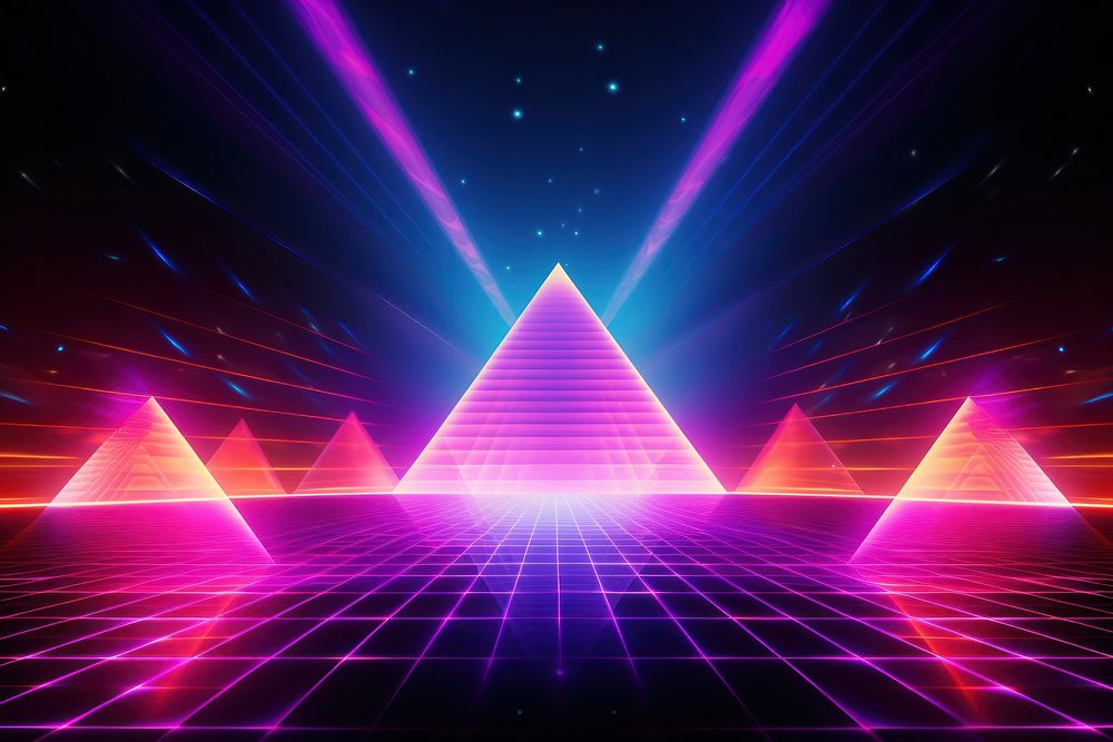 Retrowave egypt backgrounds abstract purple.