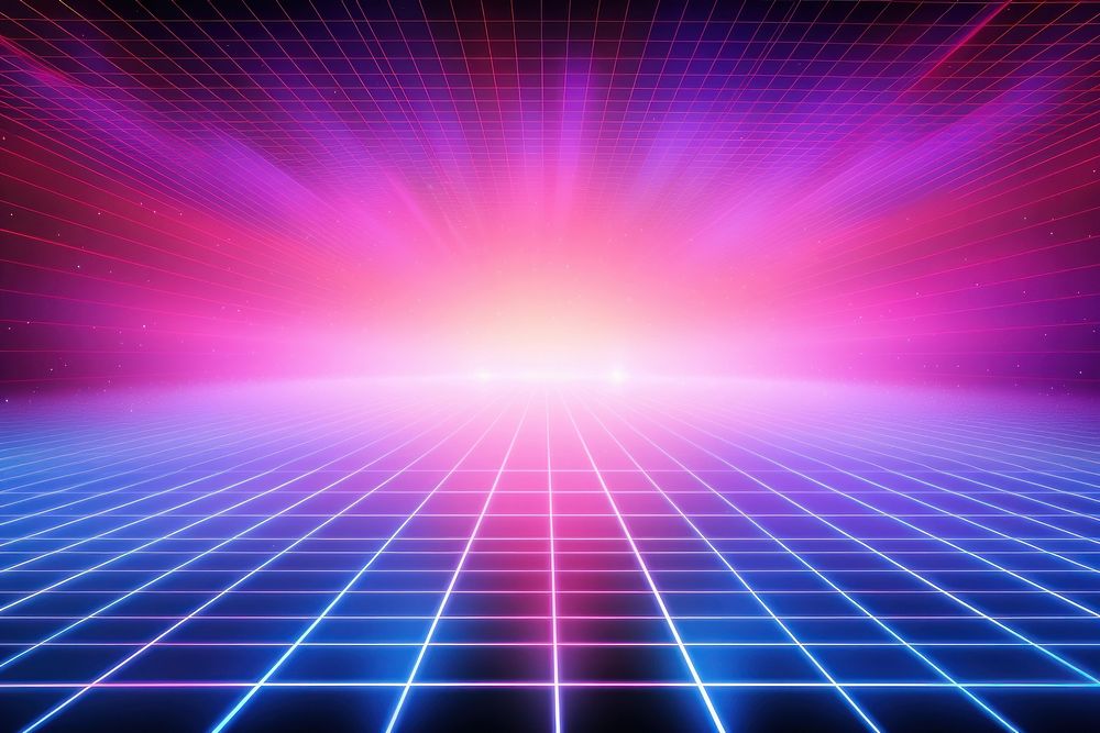 Retrowave futuristic technology backgrounds abstract purple.
