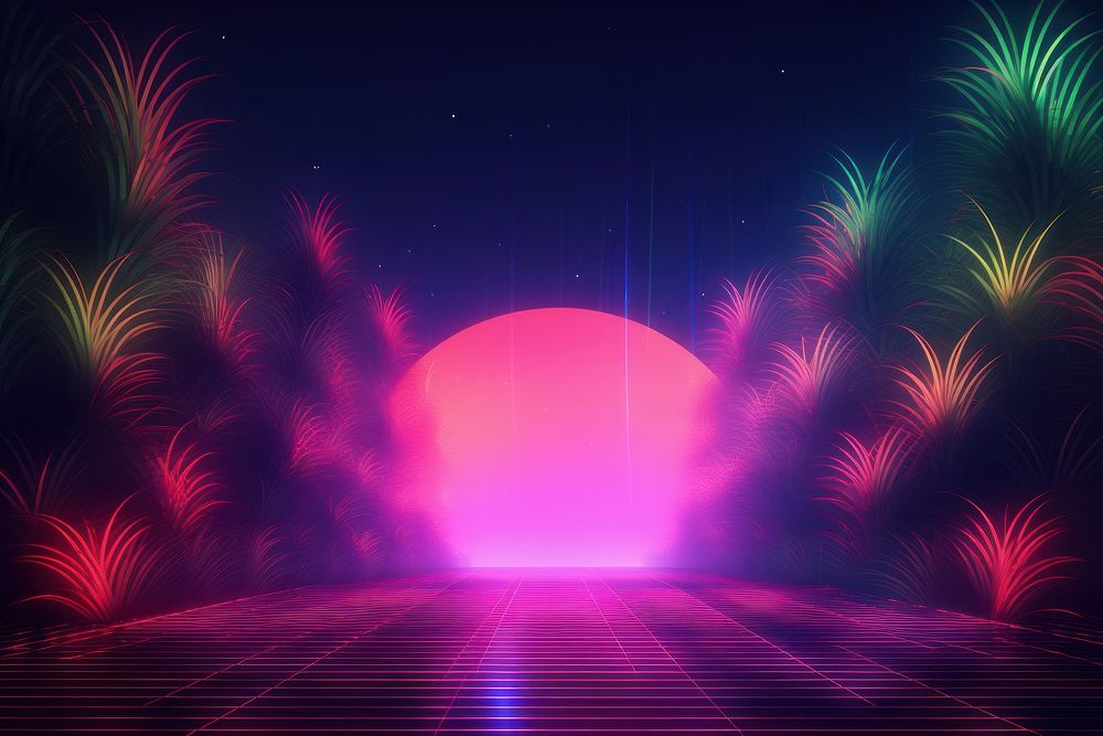 Retrowave grass backgrounds abstract purple.