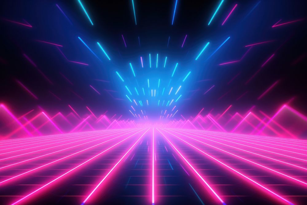 Retrowave heartbeat light backgrounds abstract.