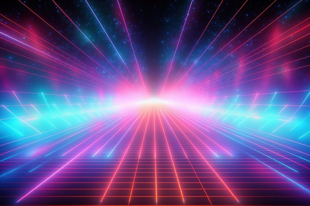 Retrowave music wave backgrounds abstract light.