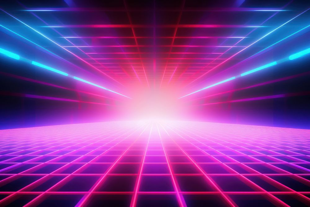 Retrowave neon light backgrounds abstract purple.