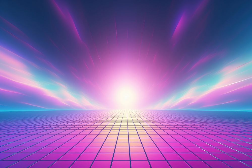 Retrowave sky backgrounds abstract sunlight.