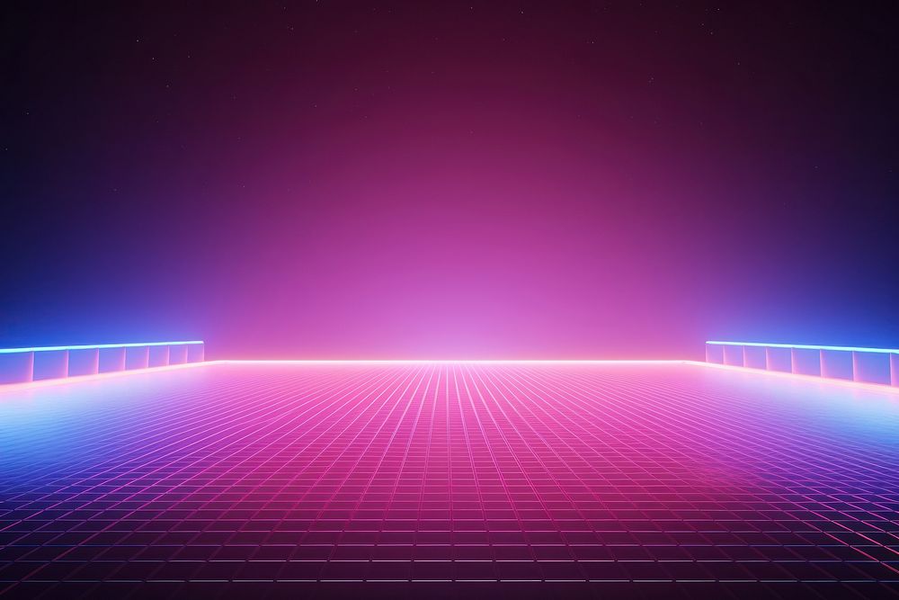 Retrowave stadium backgrounds abstract purple.