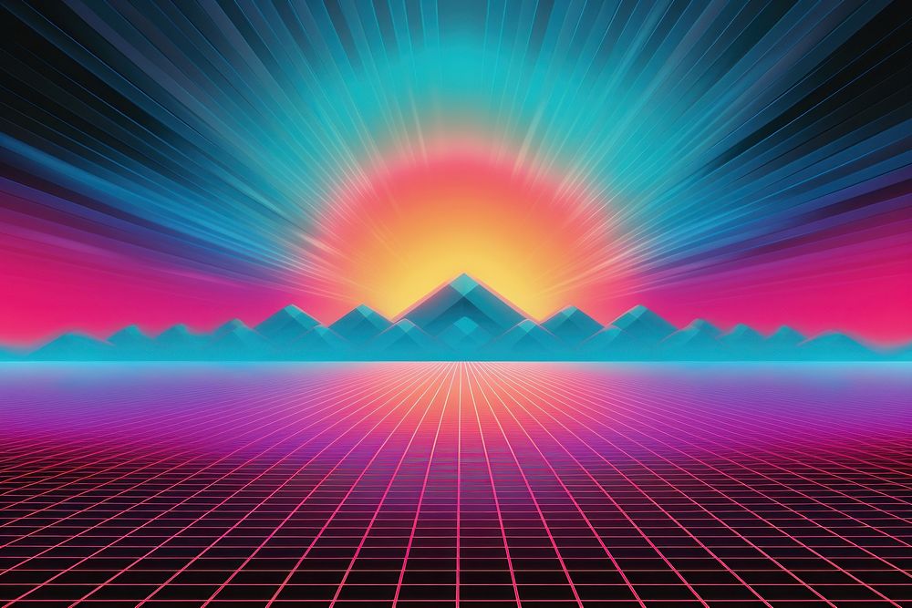 Retrowave agriculture backgrounds abstract night.