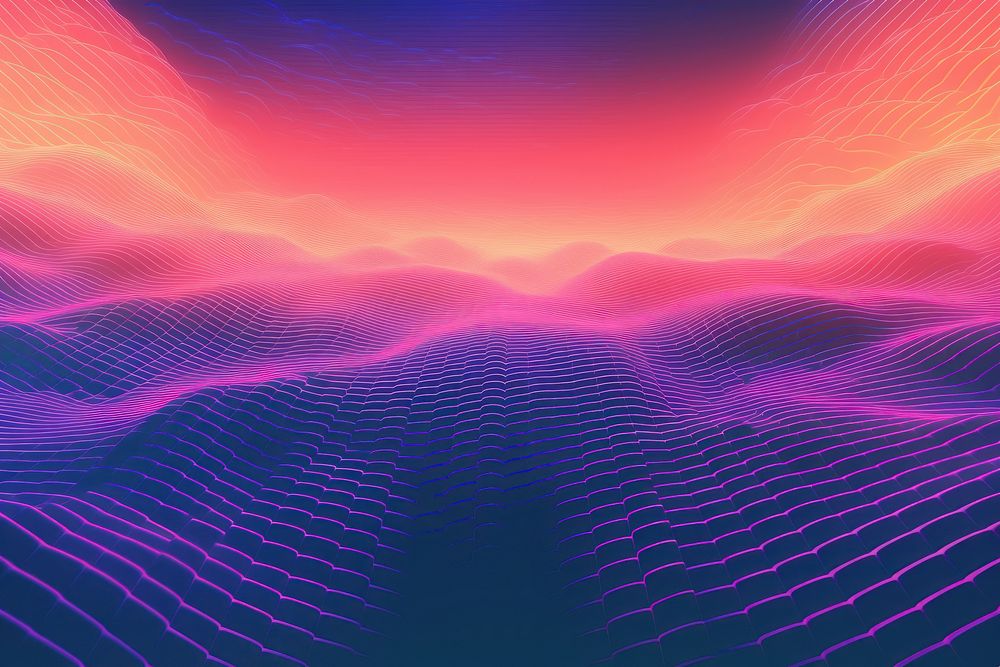 Retrowave coral reef backgrounds abstract pattern.