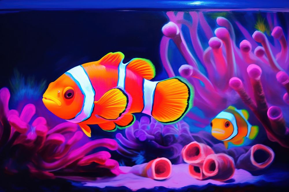 Clownfish aquarium animal nature.