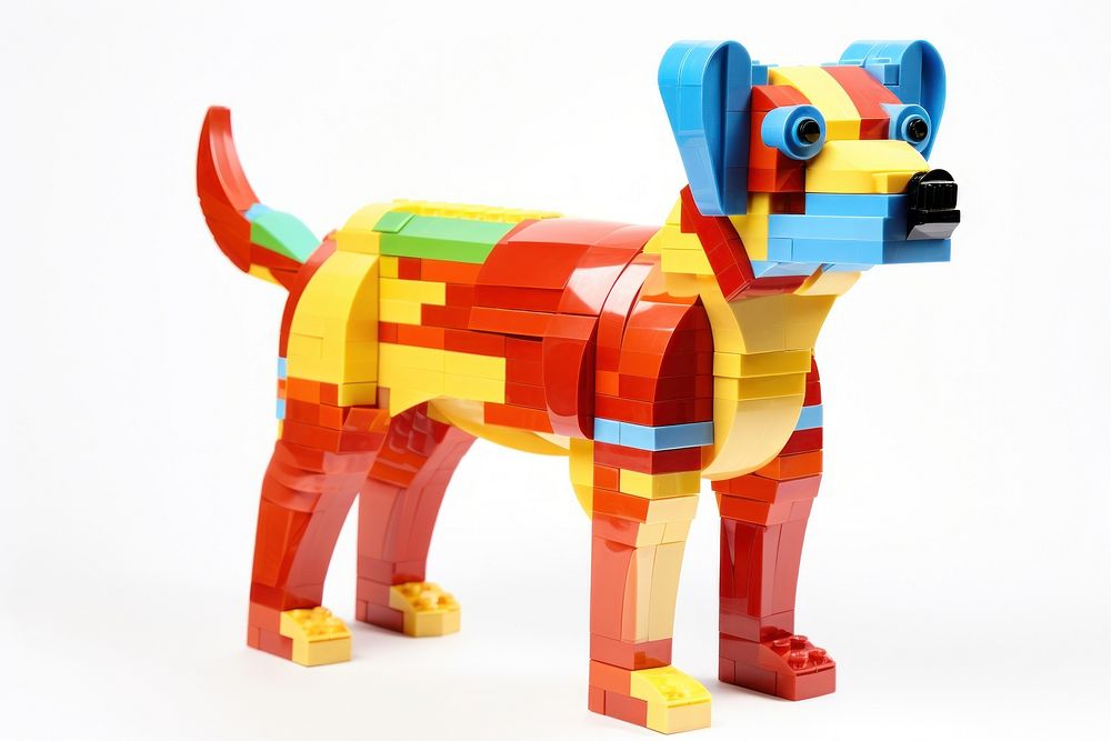 Dog made with toy representation creativity carnivora.