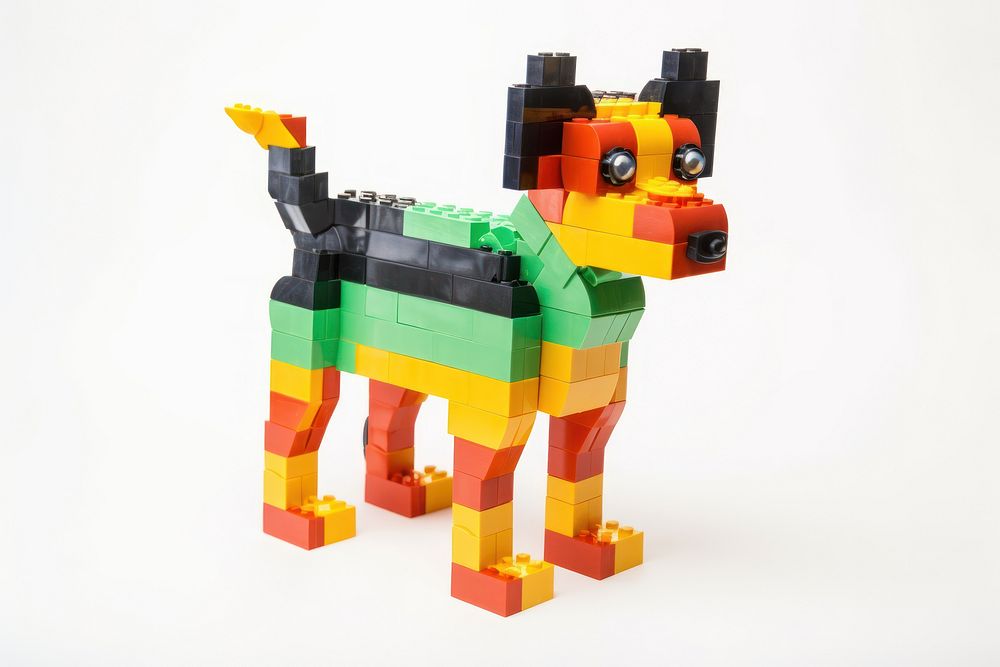 Dog made with toy representation creativity carnivora.