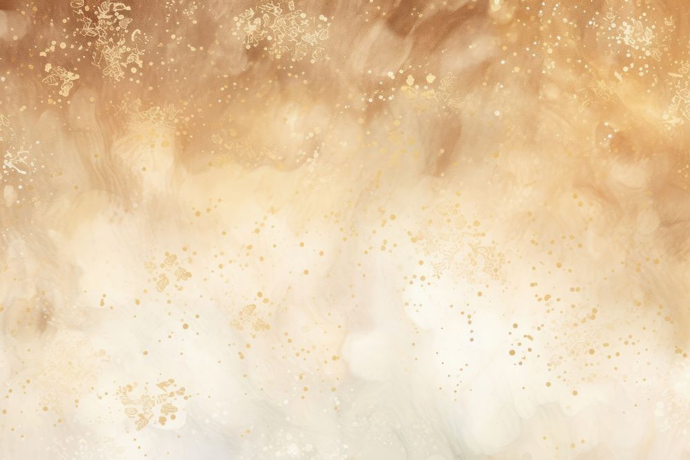 Falling snow watercolor background backgrounds beige gold.