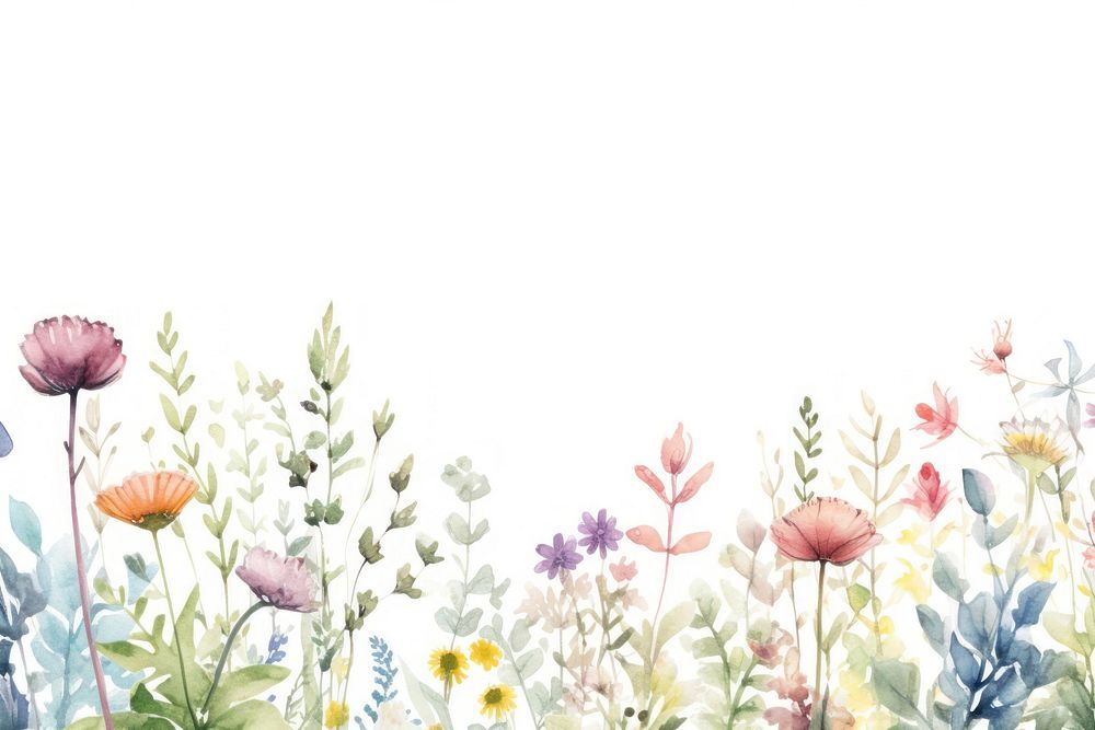 PNG Midsummer border watercolor backgrounds outdoors pattern.
