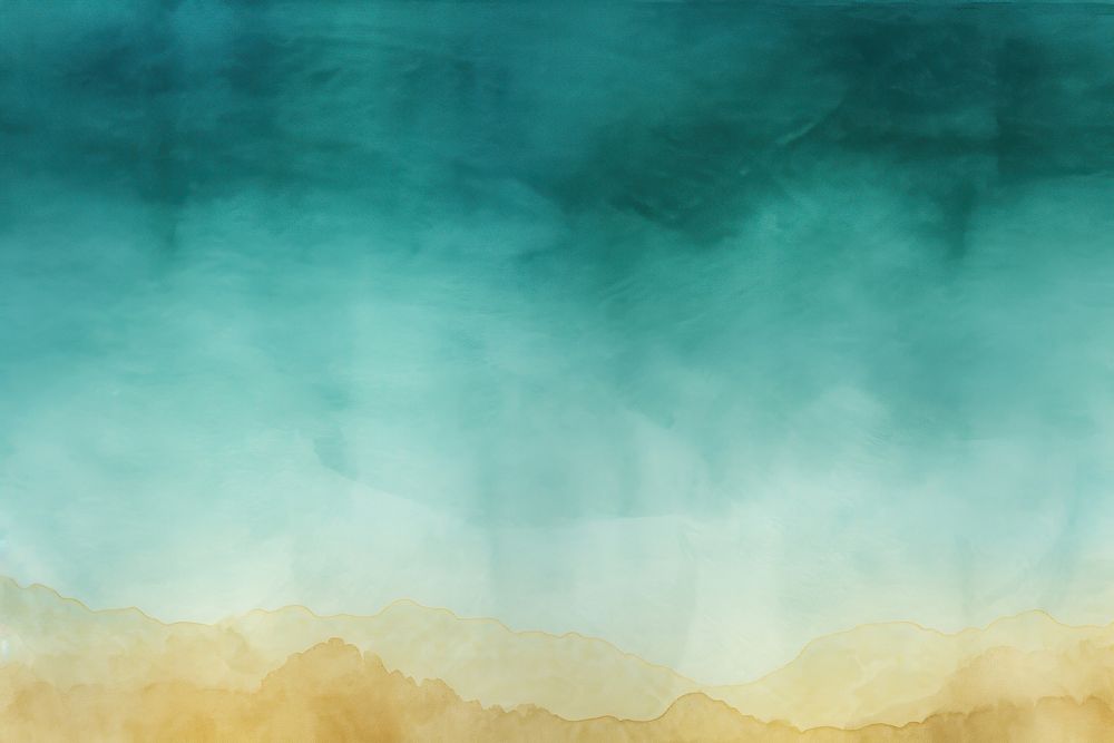 Ombre teal watercolor background backgrounds outdoors painting.