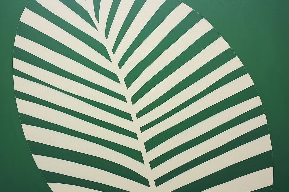 Palm leaf plant green logo.