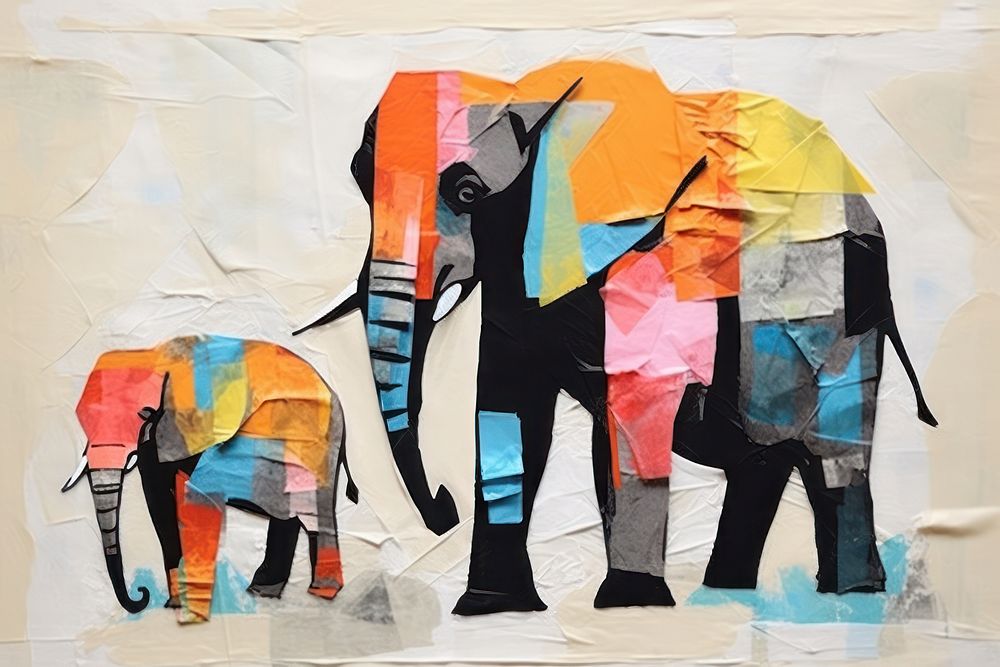 Elephants art elephant painting.