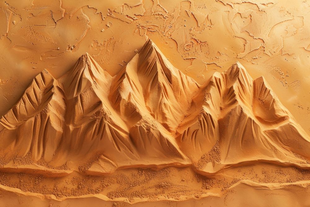 Sand Sculpture mountain background backgrounds nature desert.
