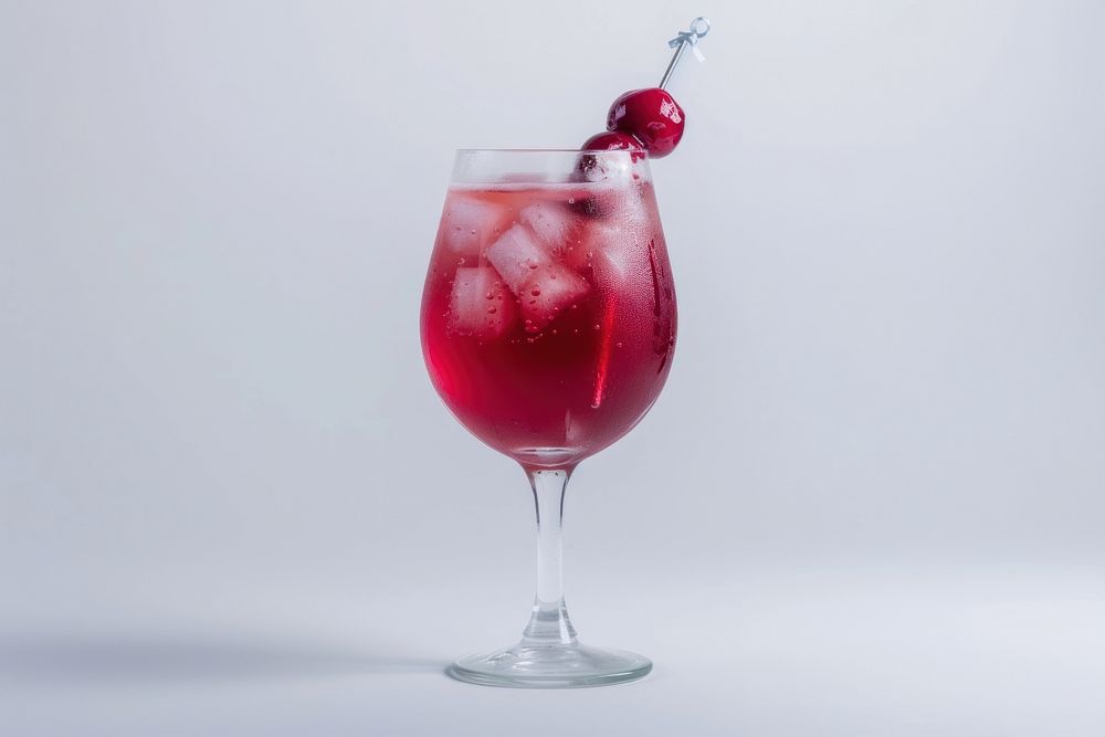 Sloe gin fizz cocktail drink fruit.