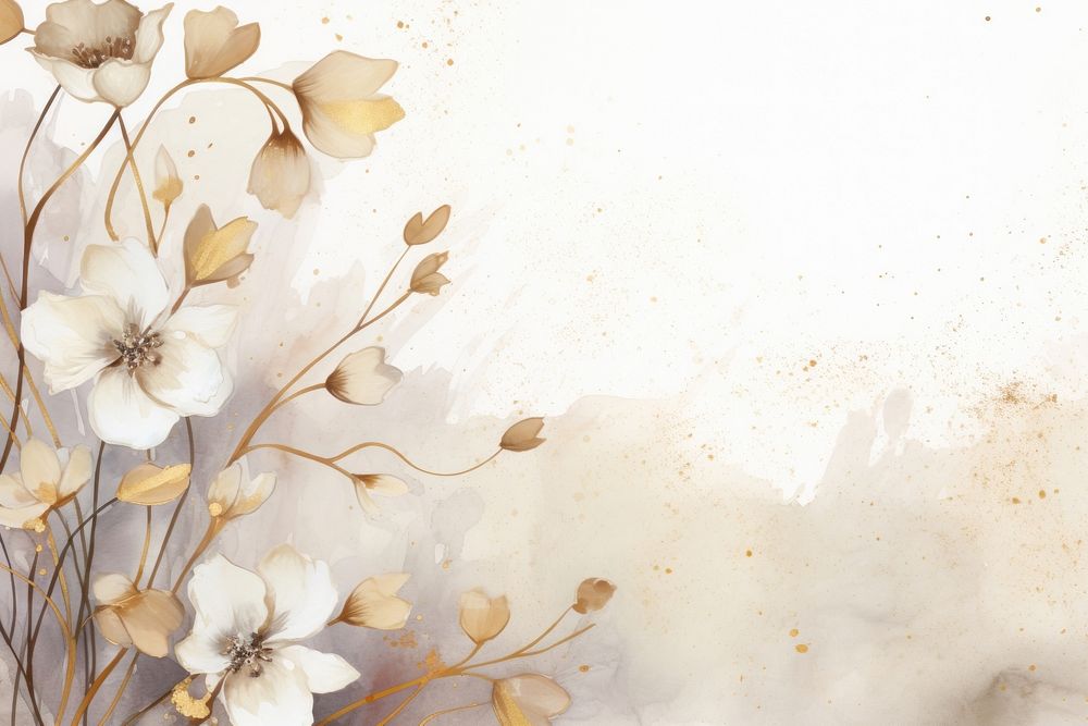 Spring floral watercolor background backgrounds painting pattern.