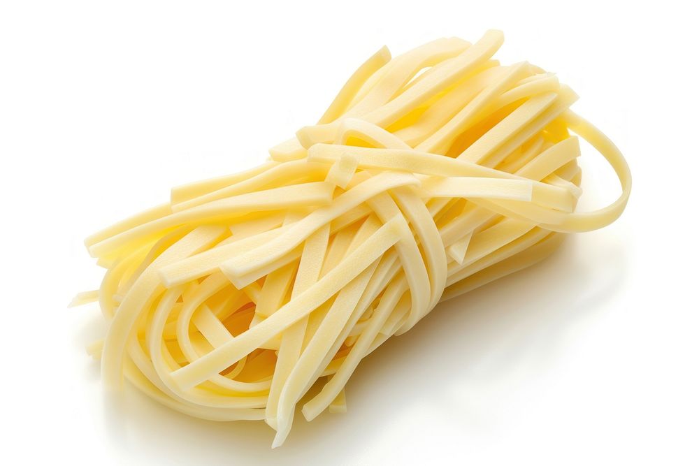 String cheese spaghetti pasta food.