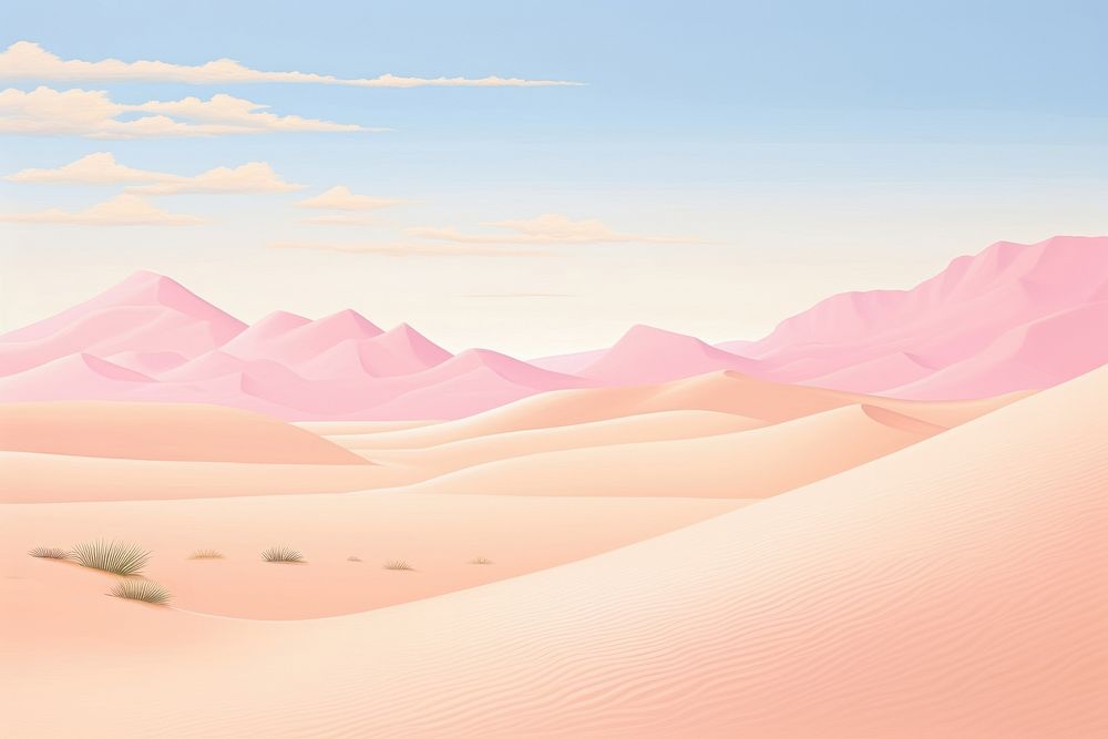 Painting of desert border backgrounds outdoors nature.