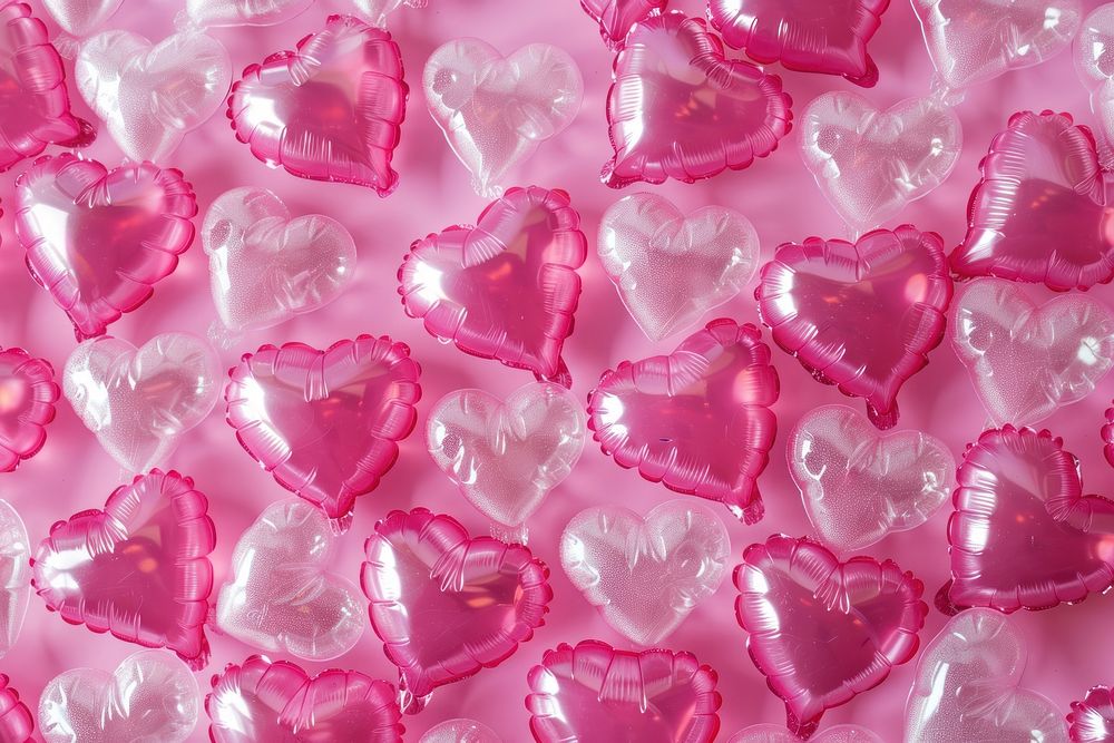 Hearts plastic bubble wrap backgrounds pattern petal.